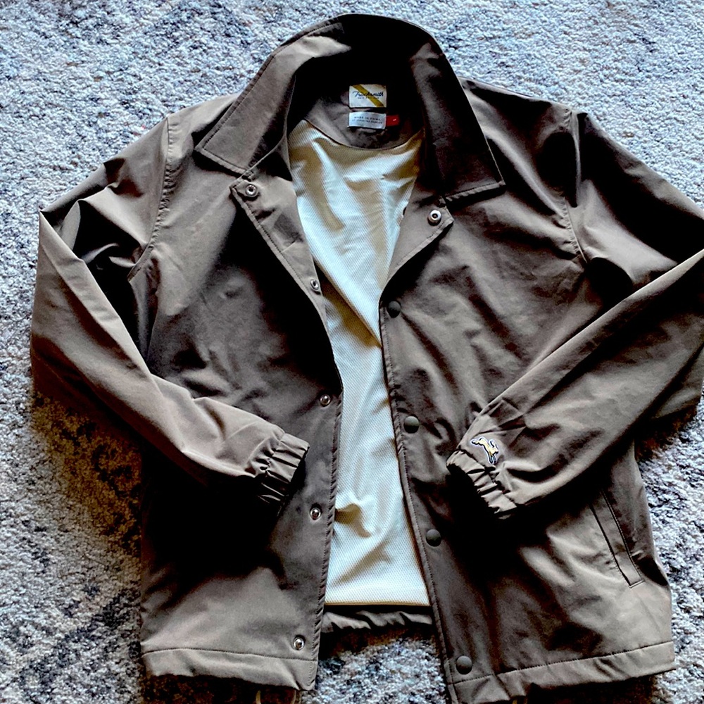 Tracksmith New England Jacket Size Small Sand Color
